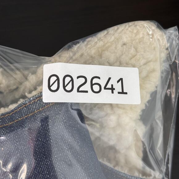 Vintage Levis Vest Mens Medium Denim Sherpa Lined Orange Tab Western Vtg 70s - Picture 16 of 16